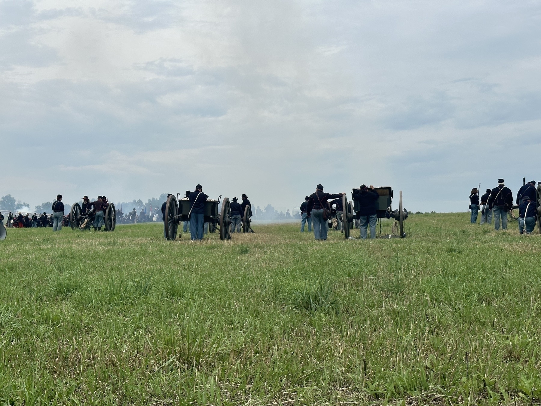 160th Battle of Gettysburg Anniversary Event - soliders reenacting Kemper's Assault during Pickett's Charge
