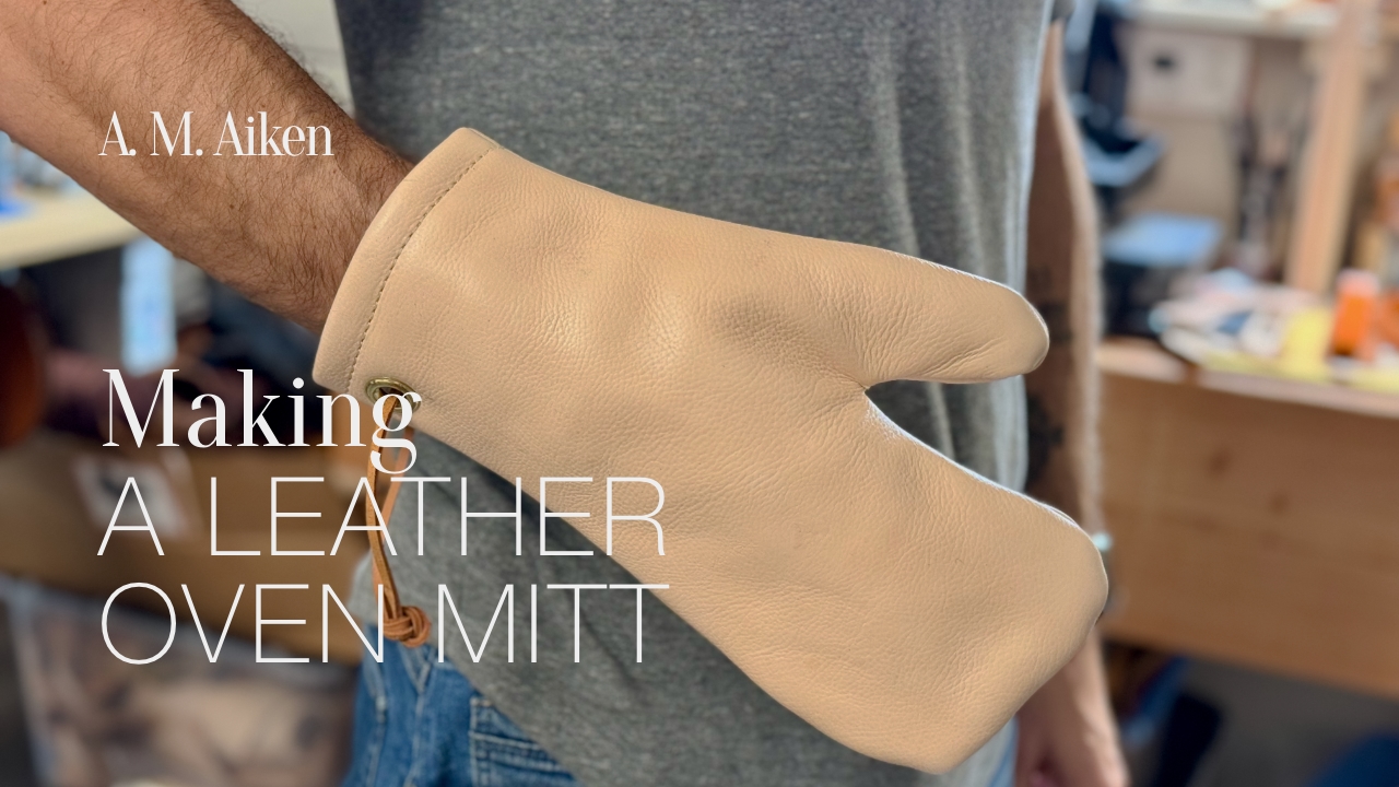 Video: Making a leather oven mitt