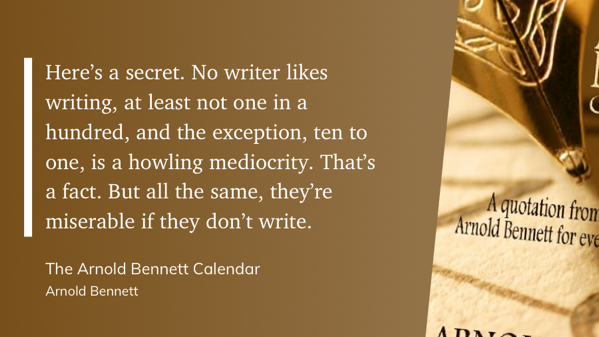quote from The Arnold Bennett Calendar