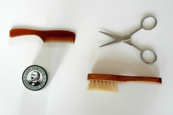 Some moustache grooming accessories.