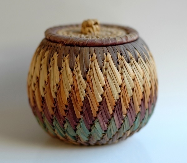 A small basket made in Eritrea.