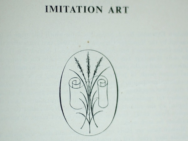 A page of so-called 'Imitation Art' paper made from esparto.