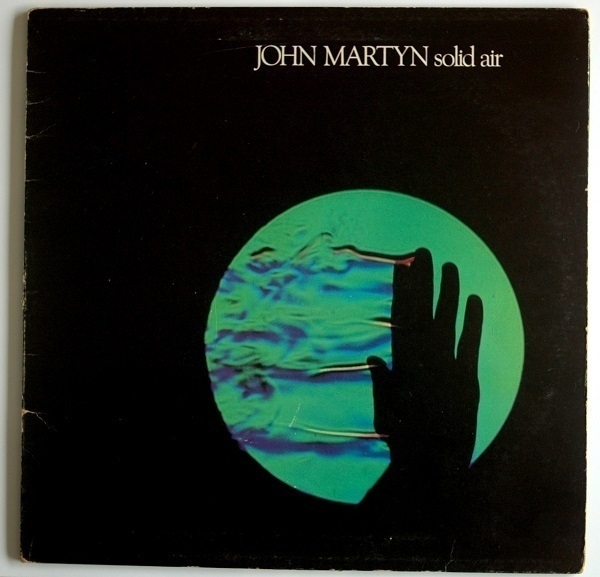 The cover of a '70s LP copy of John Martyn's album 'Solid Air'.