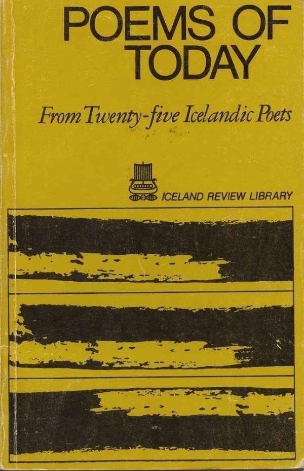 The cover of a copy of 'Poems for Today: from Twenty-five Icelandic Poets' (1971).