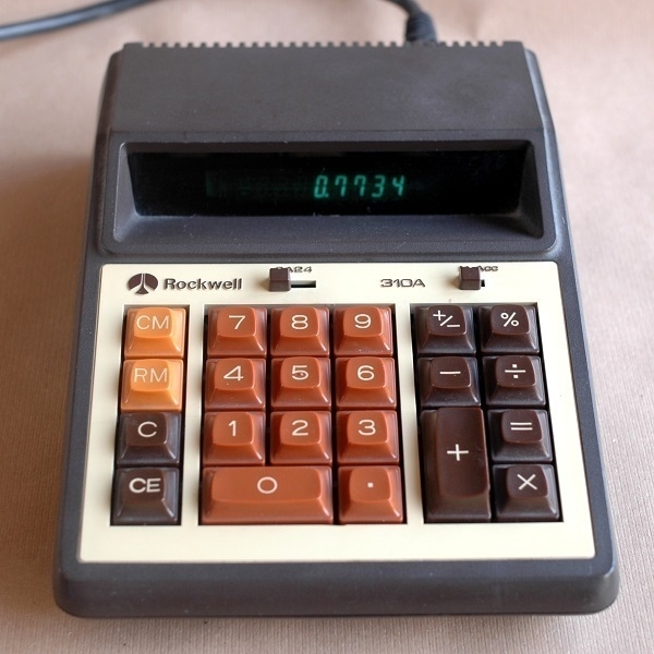 A mid-'70s Rockwell 310-A desk calculator.