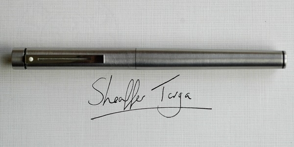 A 1970 or 80s Sheaffer 'Targa' fountain pen.
