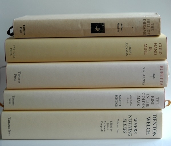 Five volumes published by the Tartarus Press.
