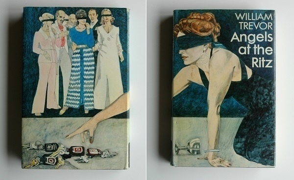 The back and front covers of the UK first edition of William Trevor's 'Angels at the Ritz and Other Stories'.