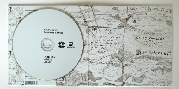 The cover and disc of the CD album 'Turbulence and Pulse' by Asher Gamedze.