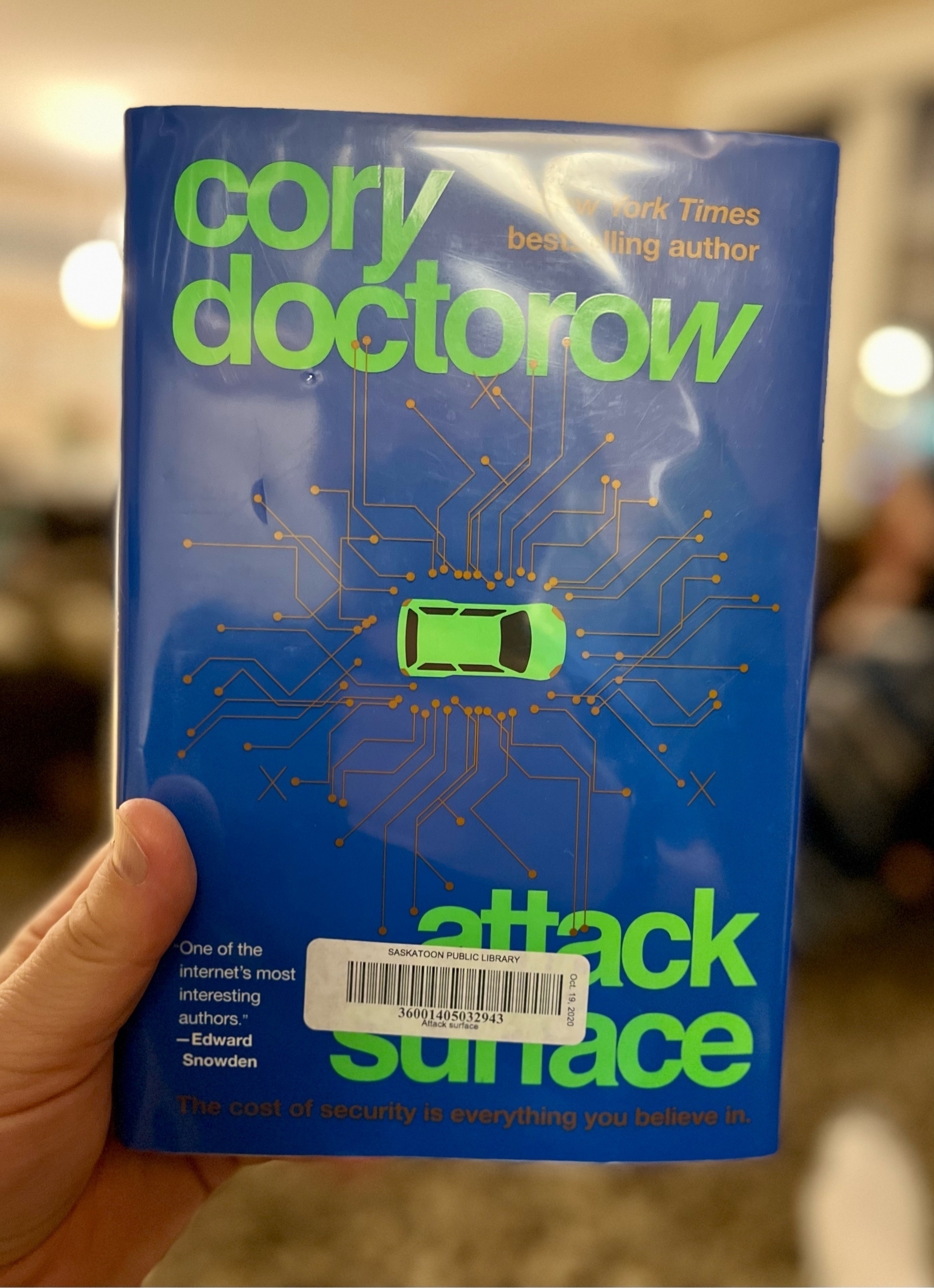 photo of Attack Surface by Cory Doctorow.