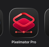 Pixelmator Pro’s new app icon on macOS is a rounded square with a floating border square and some lines?