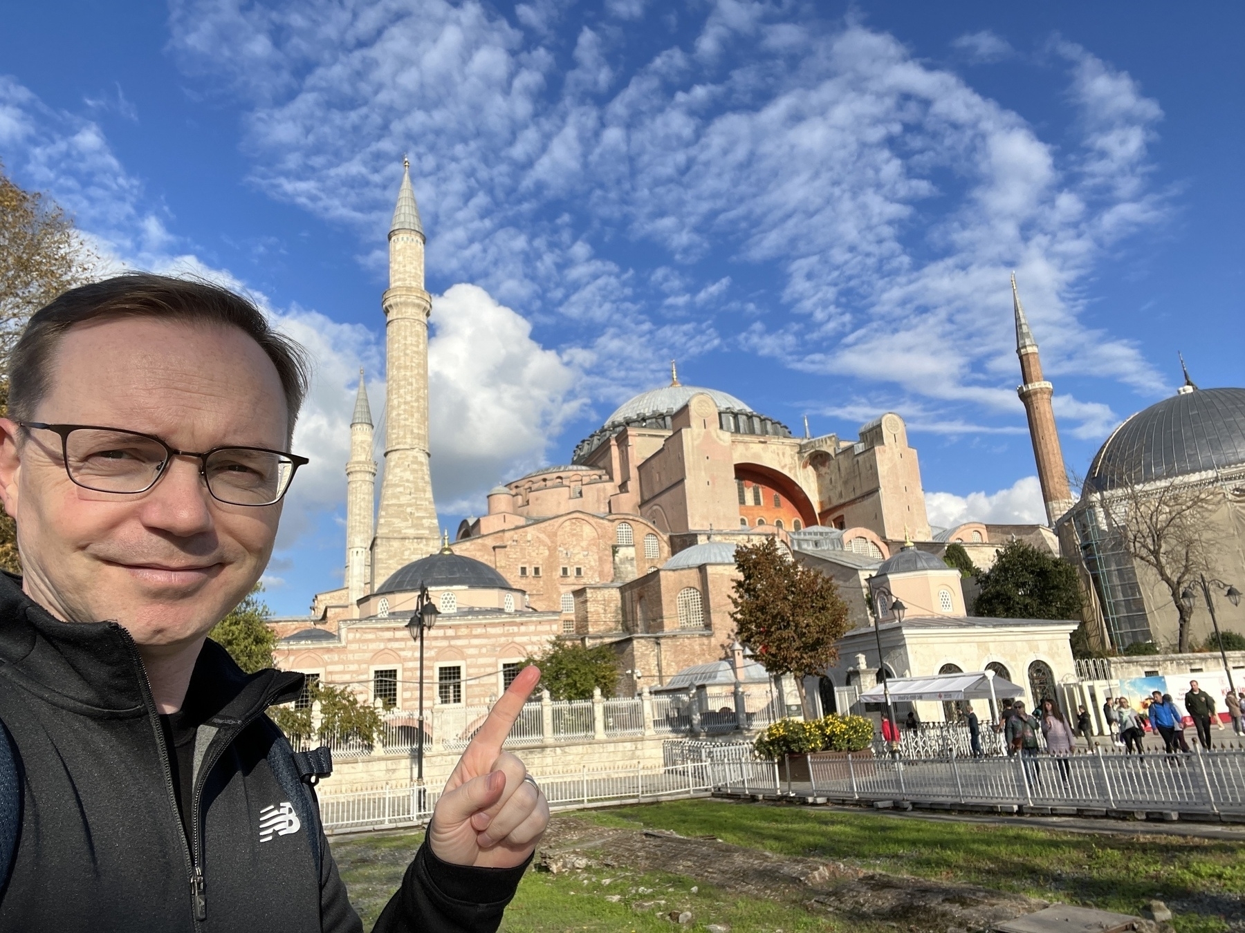Chad selfie with the Hagia Sophia