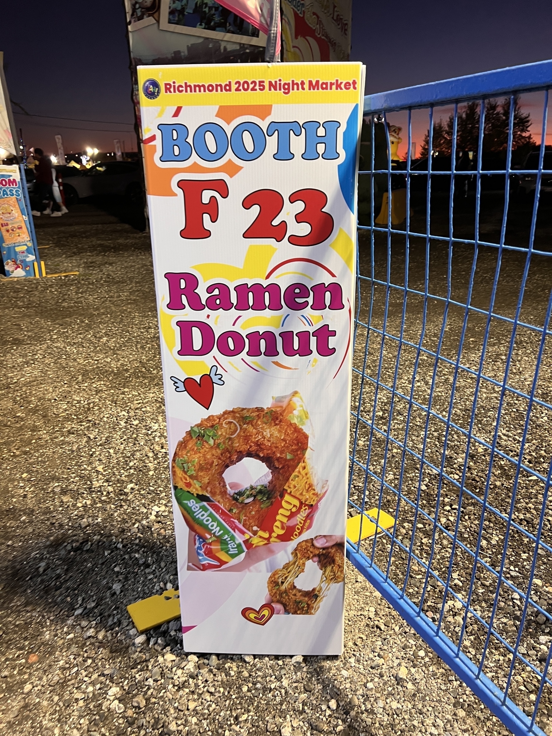 Sign for “ramen donuts”