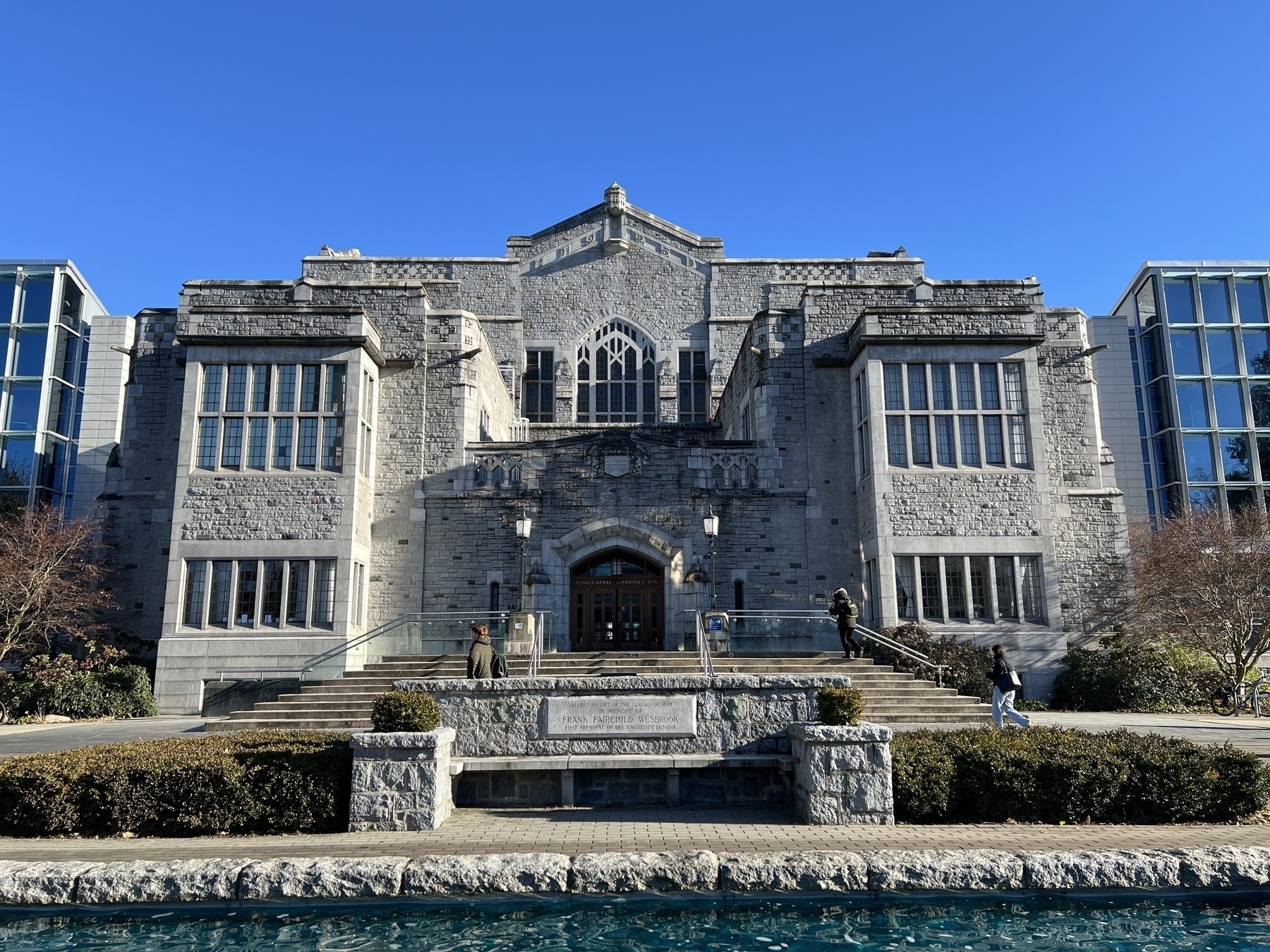 The classic stone front of the old Main Library. It has been massively renovated and updated and is a lot bigger on the inside. 