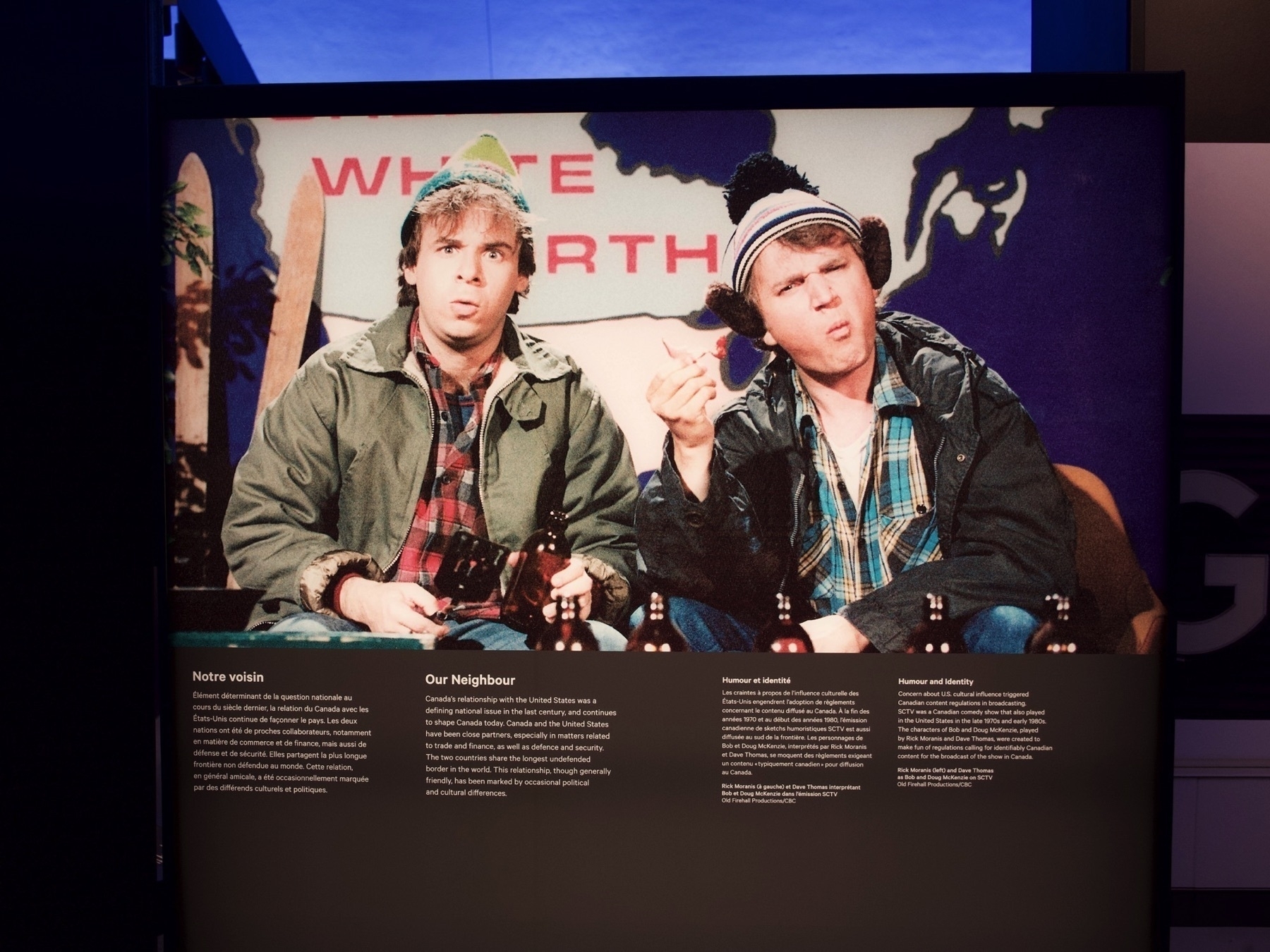 Bob & Doug McKenzie on display at the Canadian Museum of History