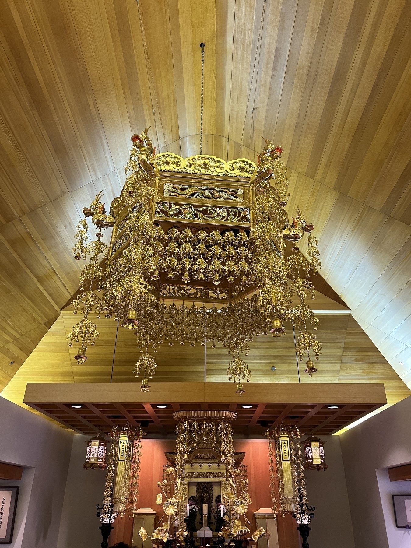 Inside the temple Altar