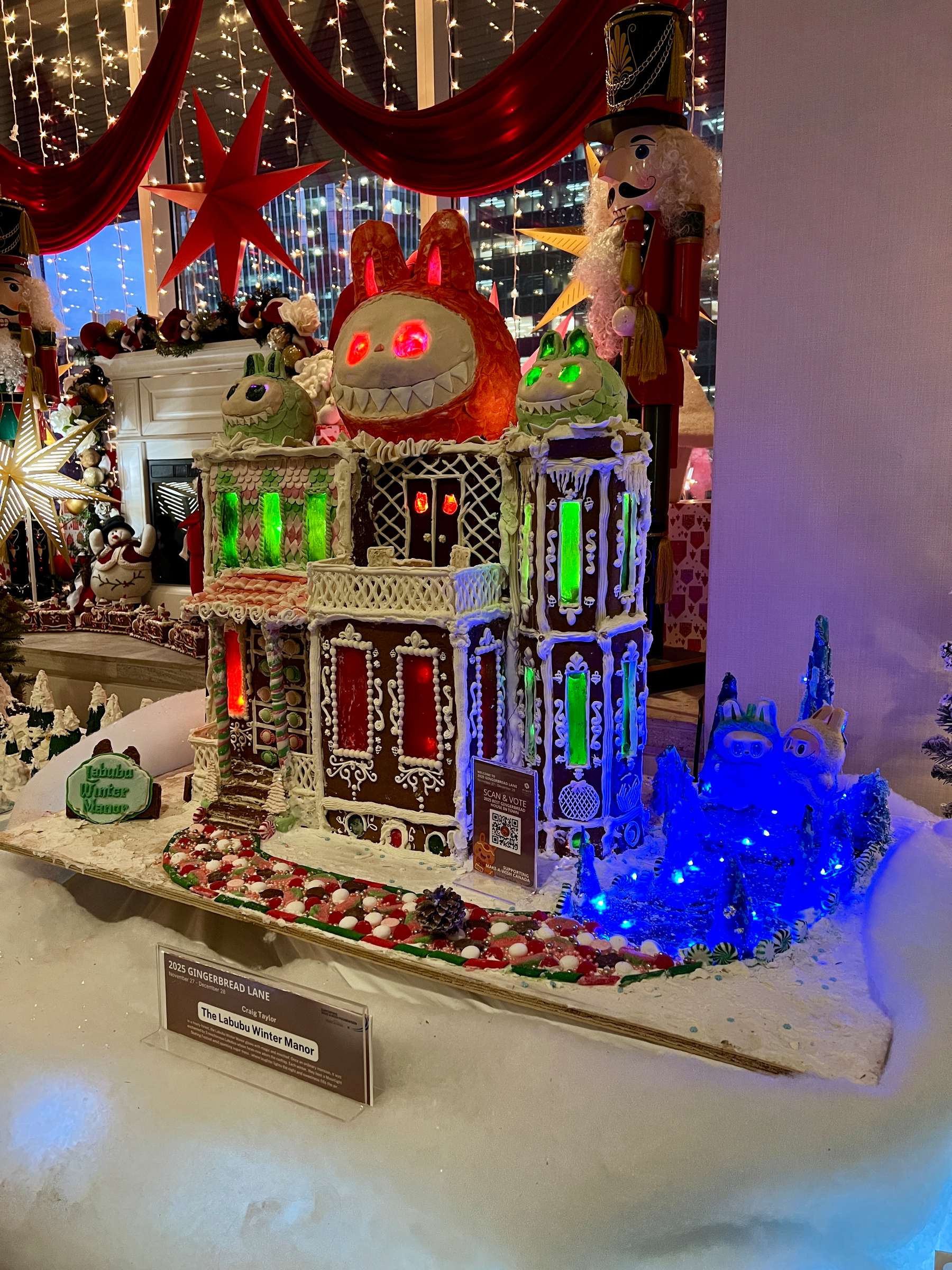 Evil Labubu Gingerbread House