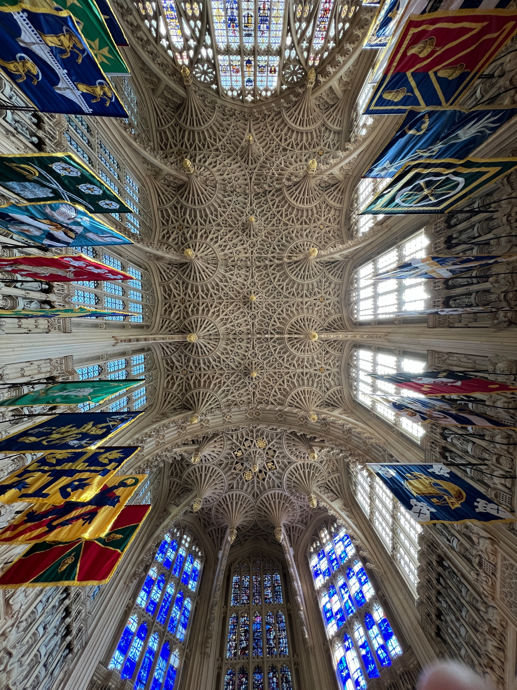 The complete cieling of the lady’s chapel in Westminster Abbey