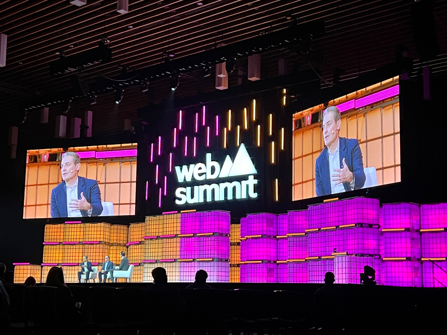 CEO of Bell on the WebSummit stage