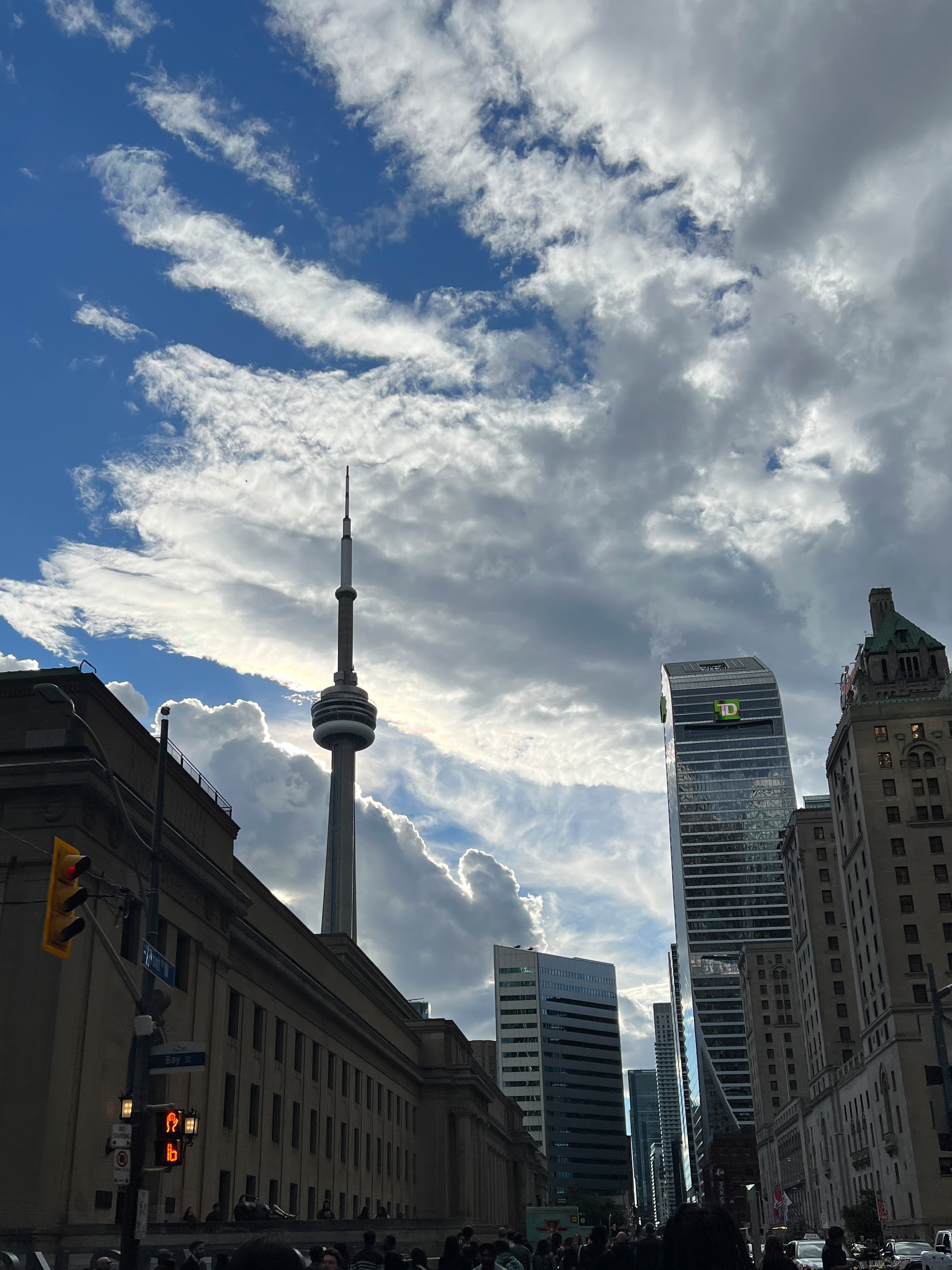 CN Tower over Union station 