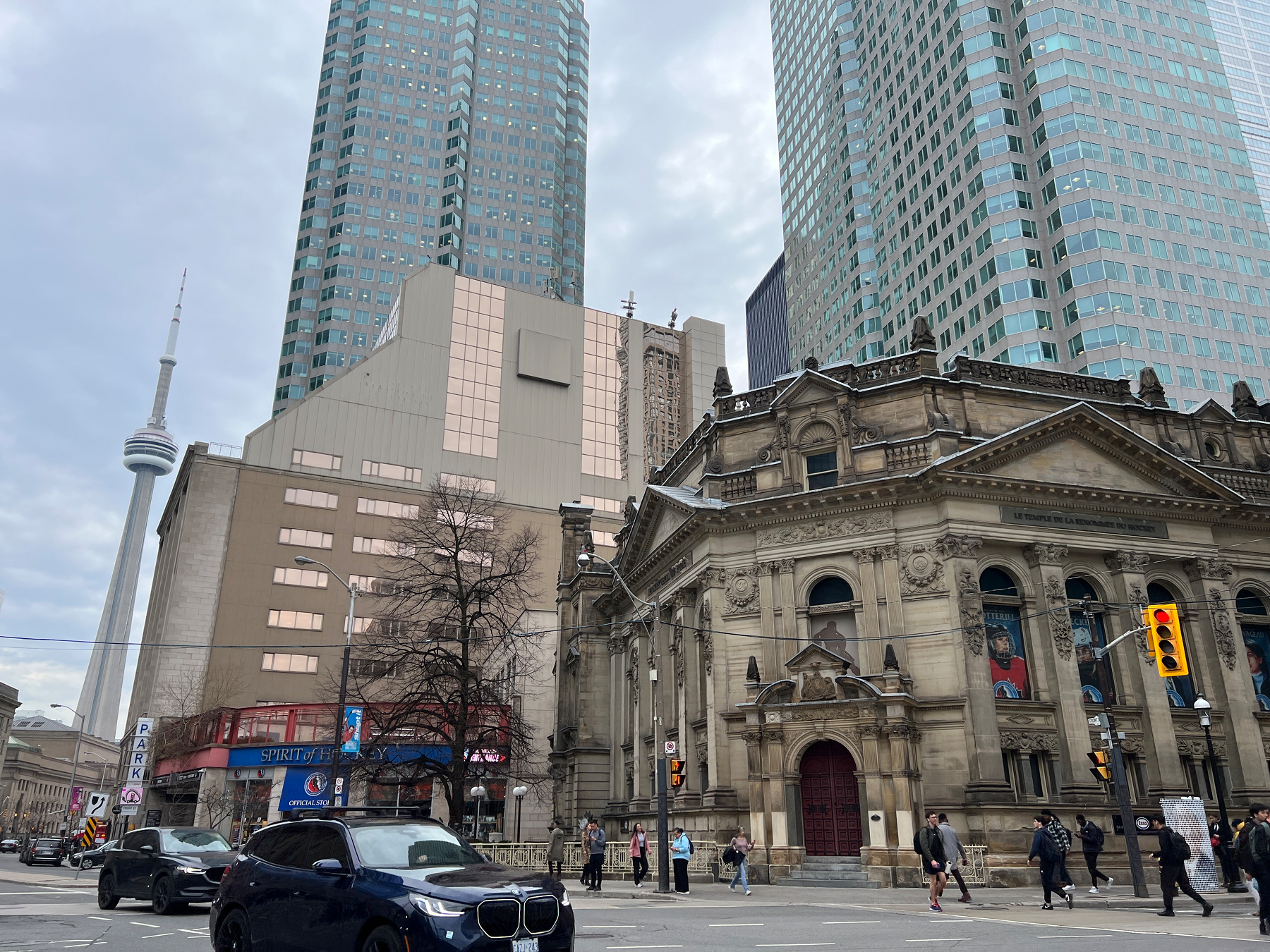 The Hockey Hall of Fame with the CN Tower in the background