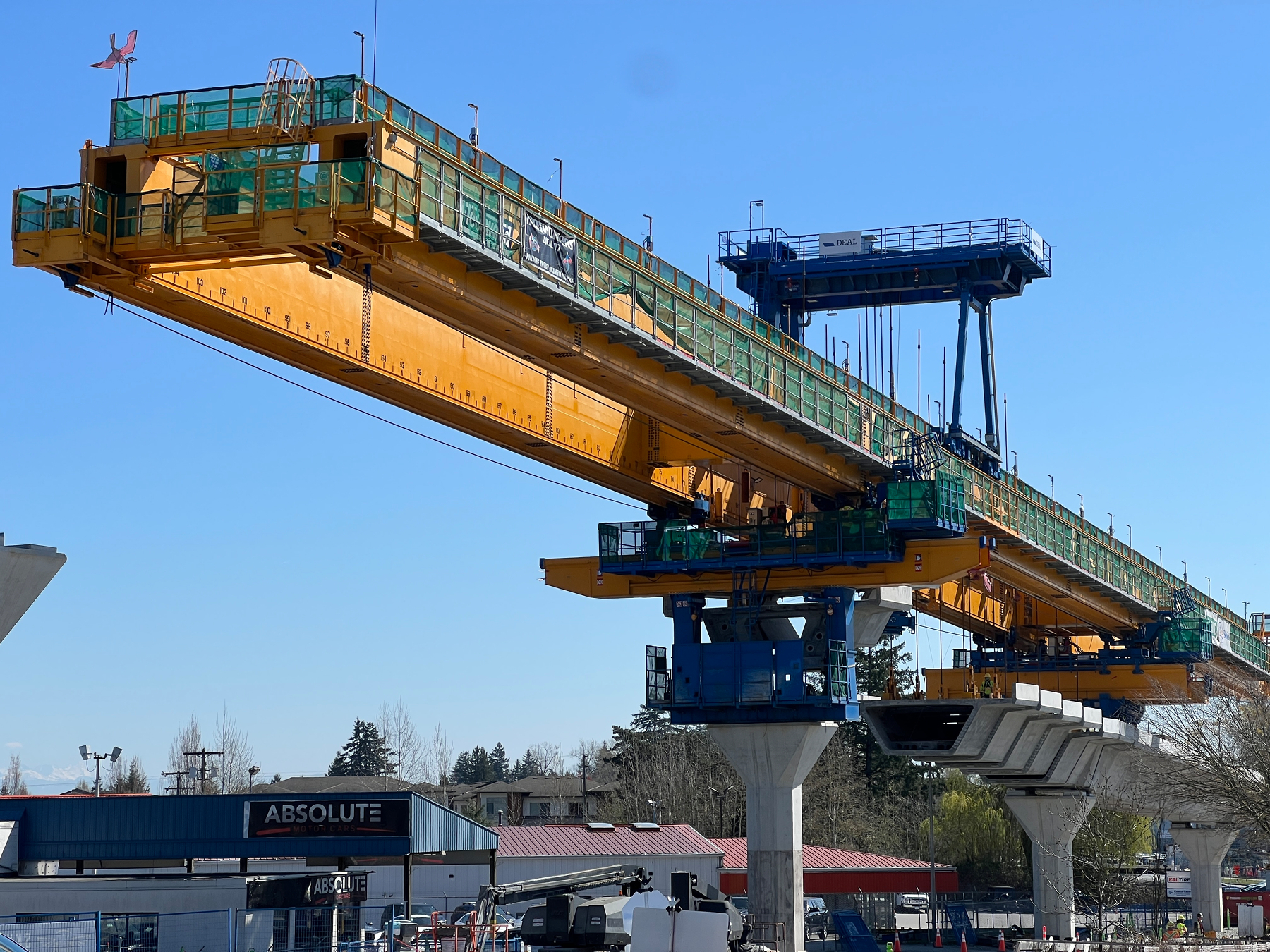 Gantry from the front where you can see how the blocks connect