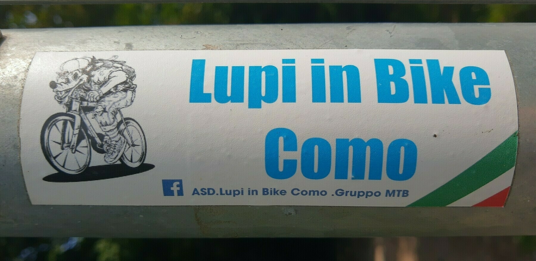 Sticker of a cycling team
