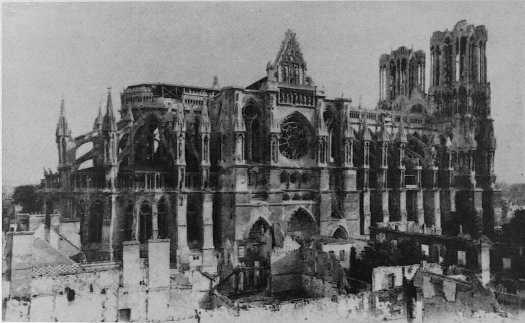 Reims Cathedral, 19 Sepember 1814