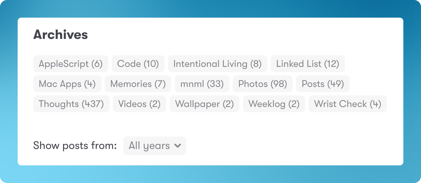 archive-category-count.png Archive category count example.