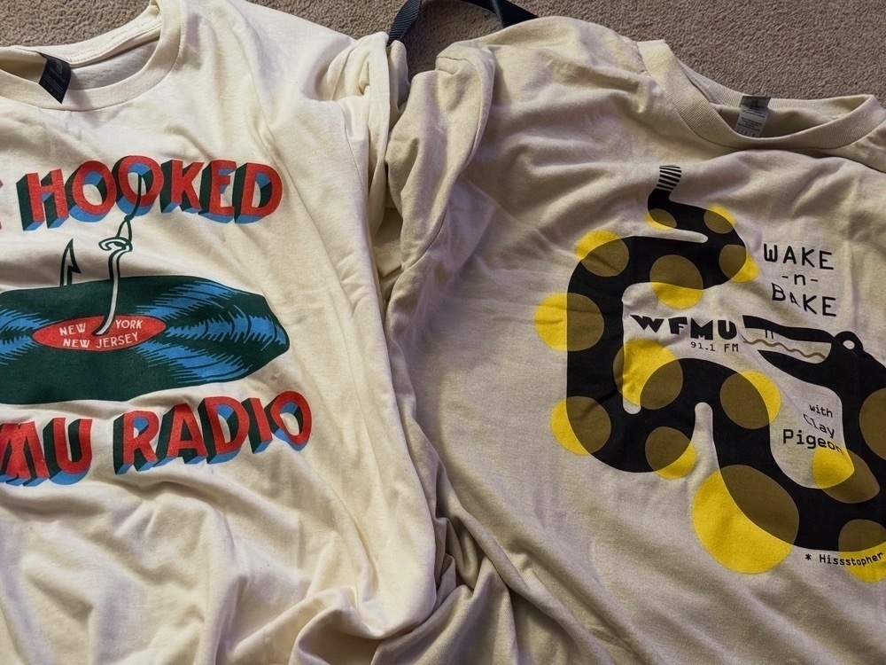 Two WFMU t-shirts