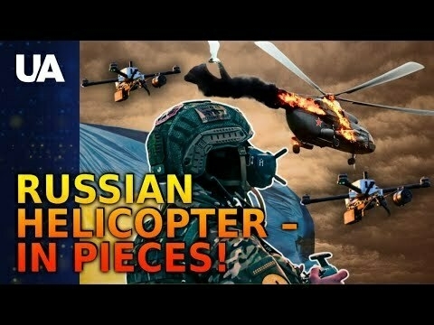FPV drone downs Mi-8! Russia no longer rules the skies!