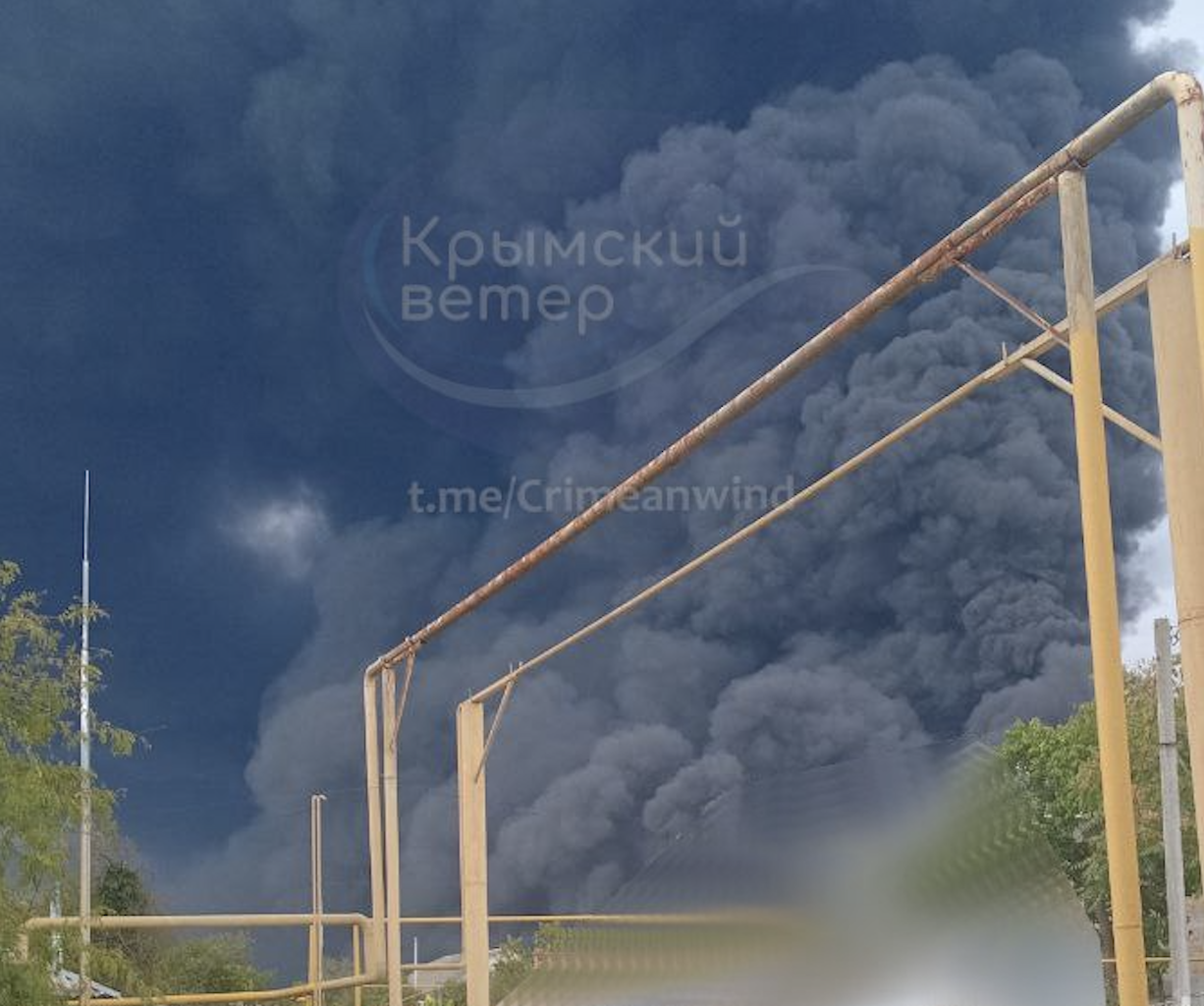 Ukraine war latest live: Drone strike leaves Russian oil terminal in Crimea burning, 16 tanks damaged