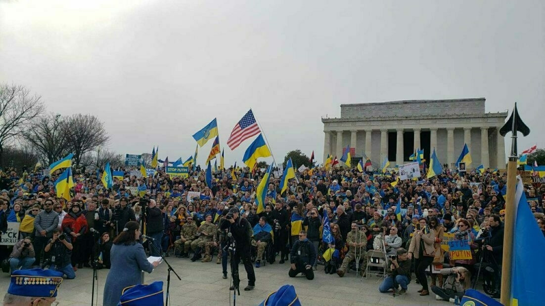 Pro-Ukrainian rally in Washington / Photo: Olena's Blyednova personal archives