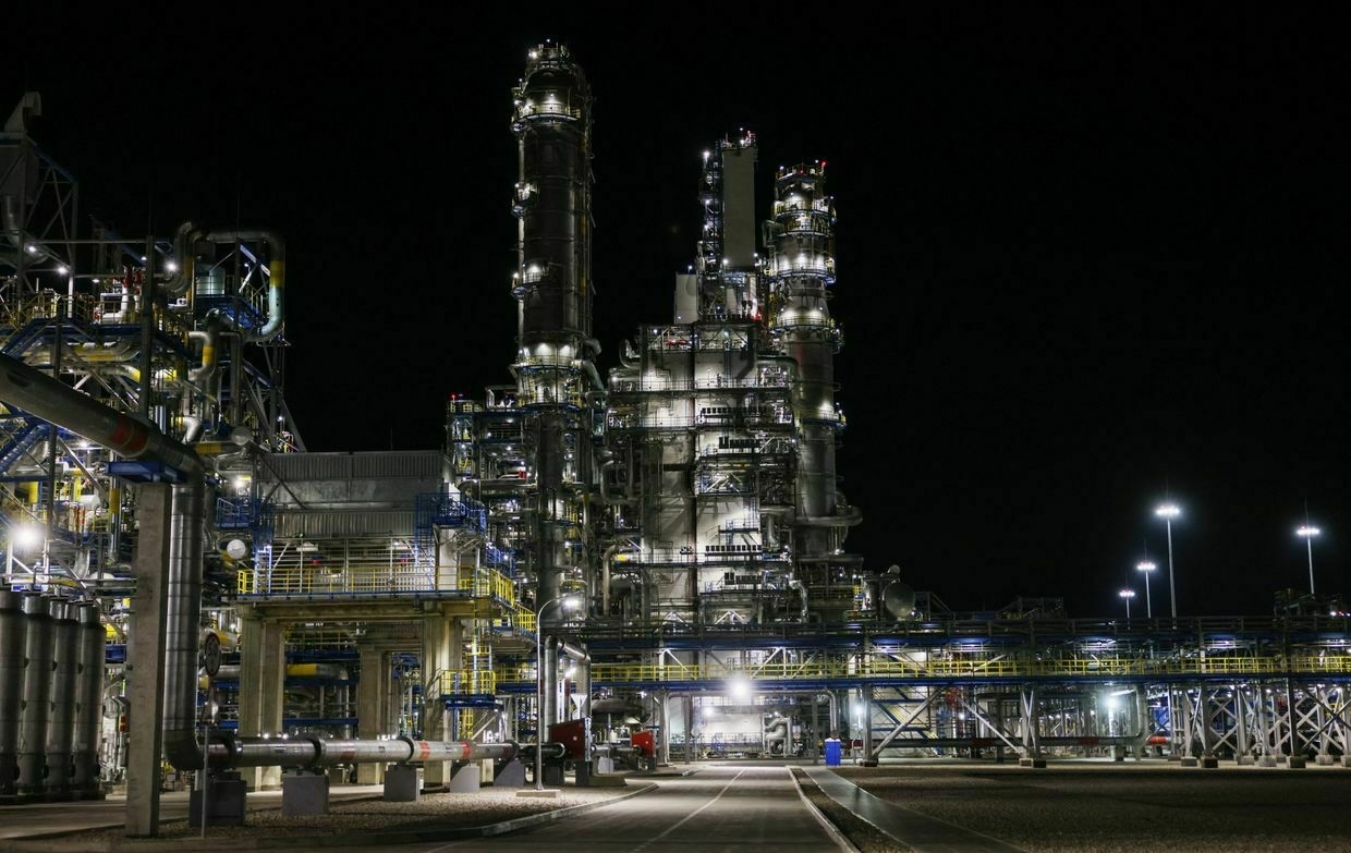 Fire breaks out at Russian gas plant after reported drone strike