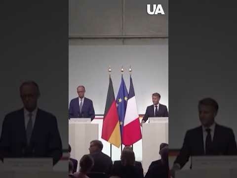 Merz and Macron PRESSURE Putin: partners are on UKRAINE's side! #shorts