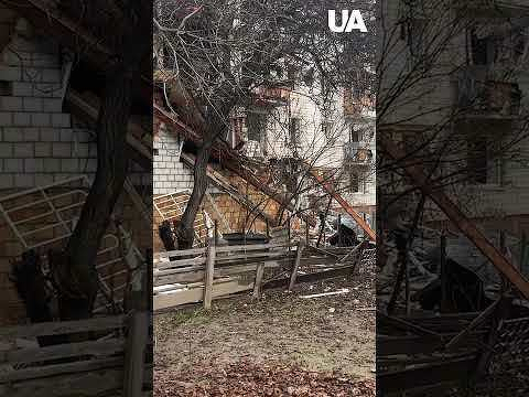 ONE DEAD, 19 INJURED: Russian drone hits high-rise building in Vyshhorod 😱💥 #shorts