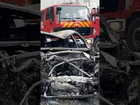 Hell in the middle of the day: Russia attacked downtown Dnipro! #shorts