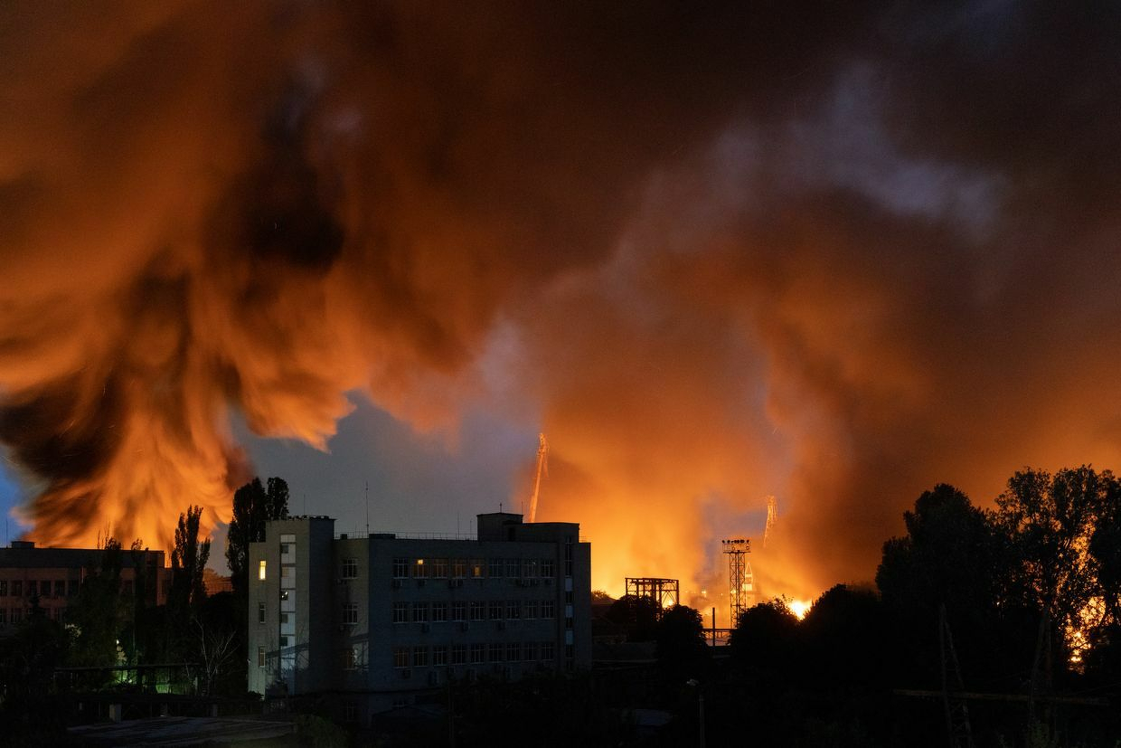 Fires reported in Kyiv amid Russian drone, missile attack on Ukraine