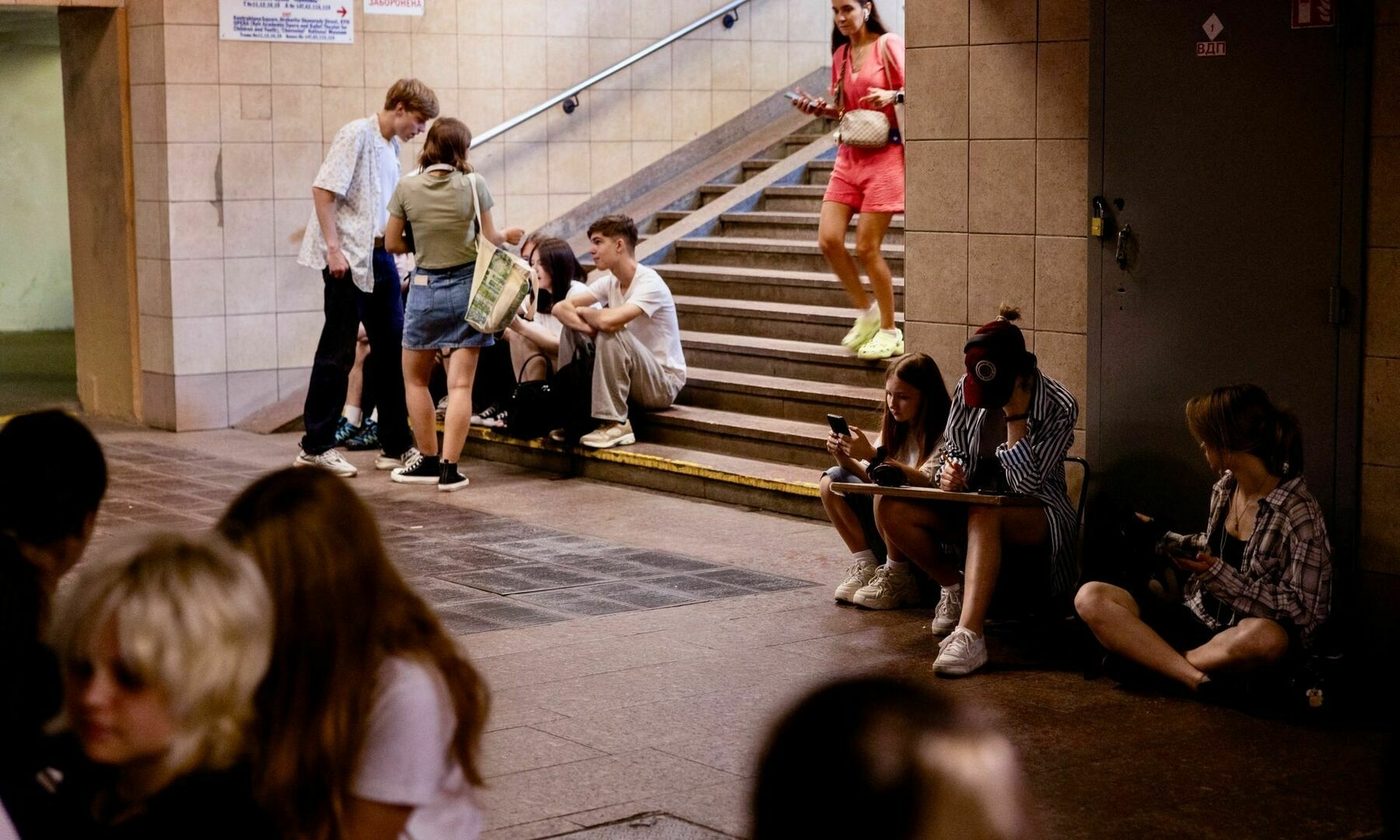 Russian drones force Kyiv children to hide in metro as school year begins