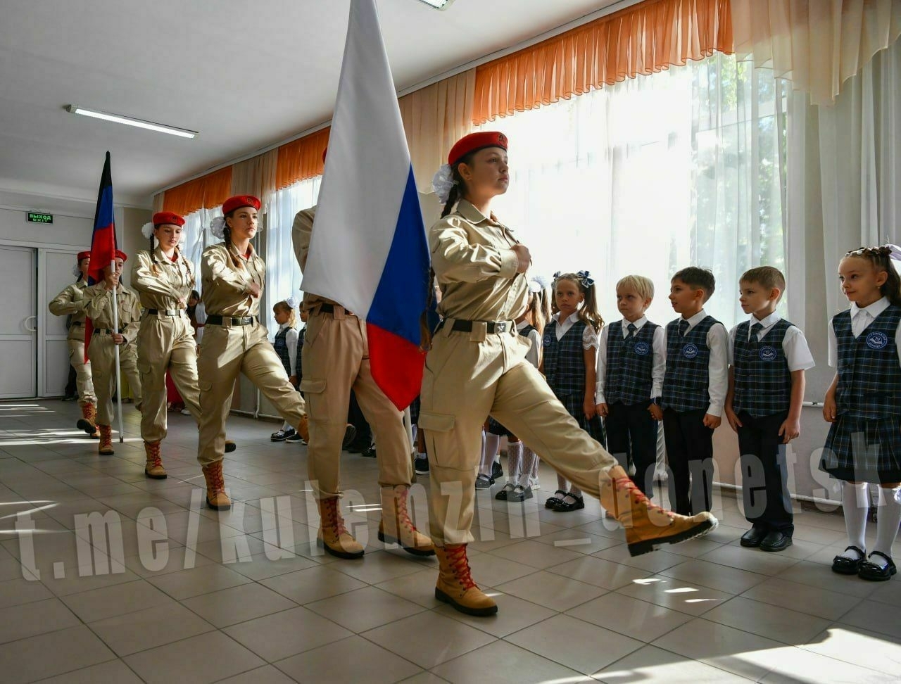 In occupied Ukraine, the first day of Russian school begins with preparations for war
