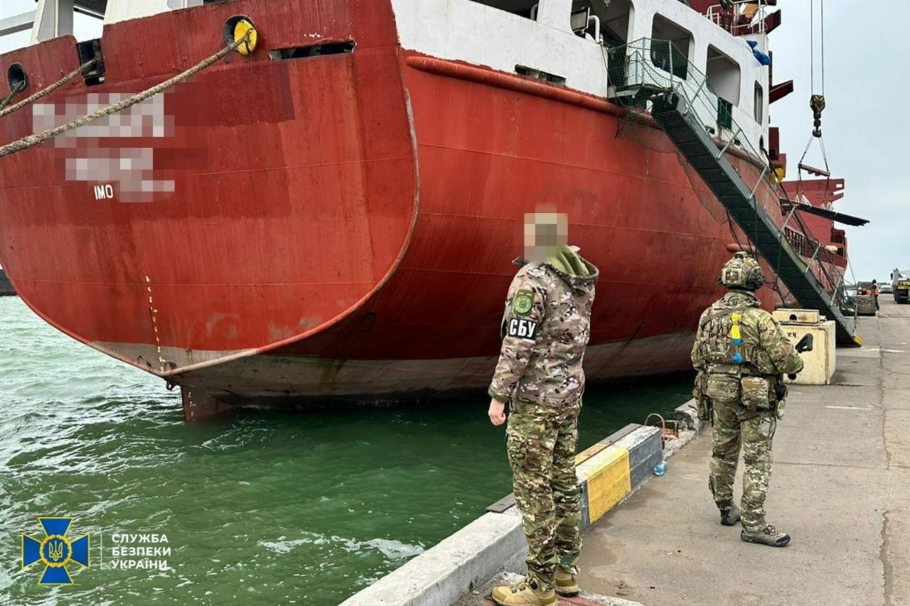 Ukraine detains Russia ‘shadow fleet’ cargo ship in Odesa, SBU says