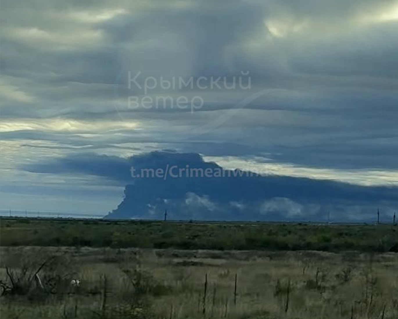 A day after Ukrainian drone strike, Russia's largest oil terminal in occupied Crimea is still on fire