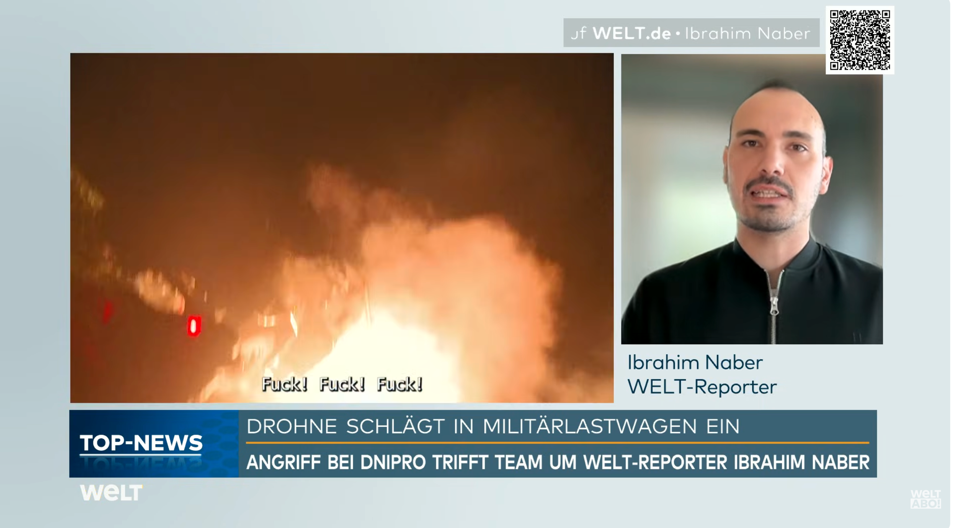 Russian drone strikes German newspaper Die Welt team in eastern Ukraine, 3 wounded