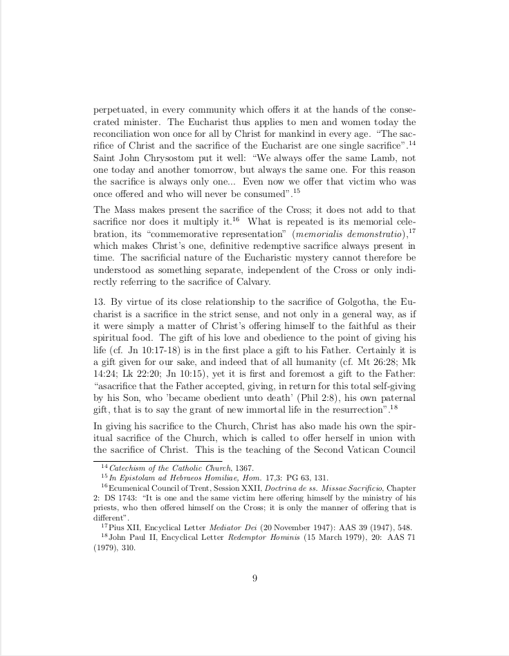 screenshot showing a beautifully formatted page of text