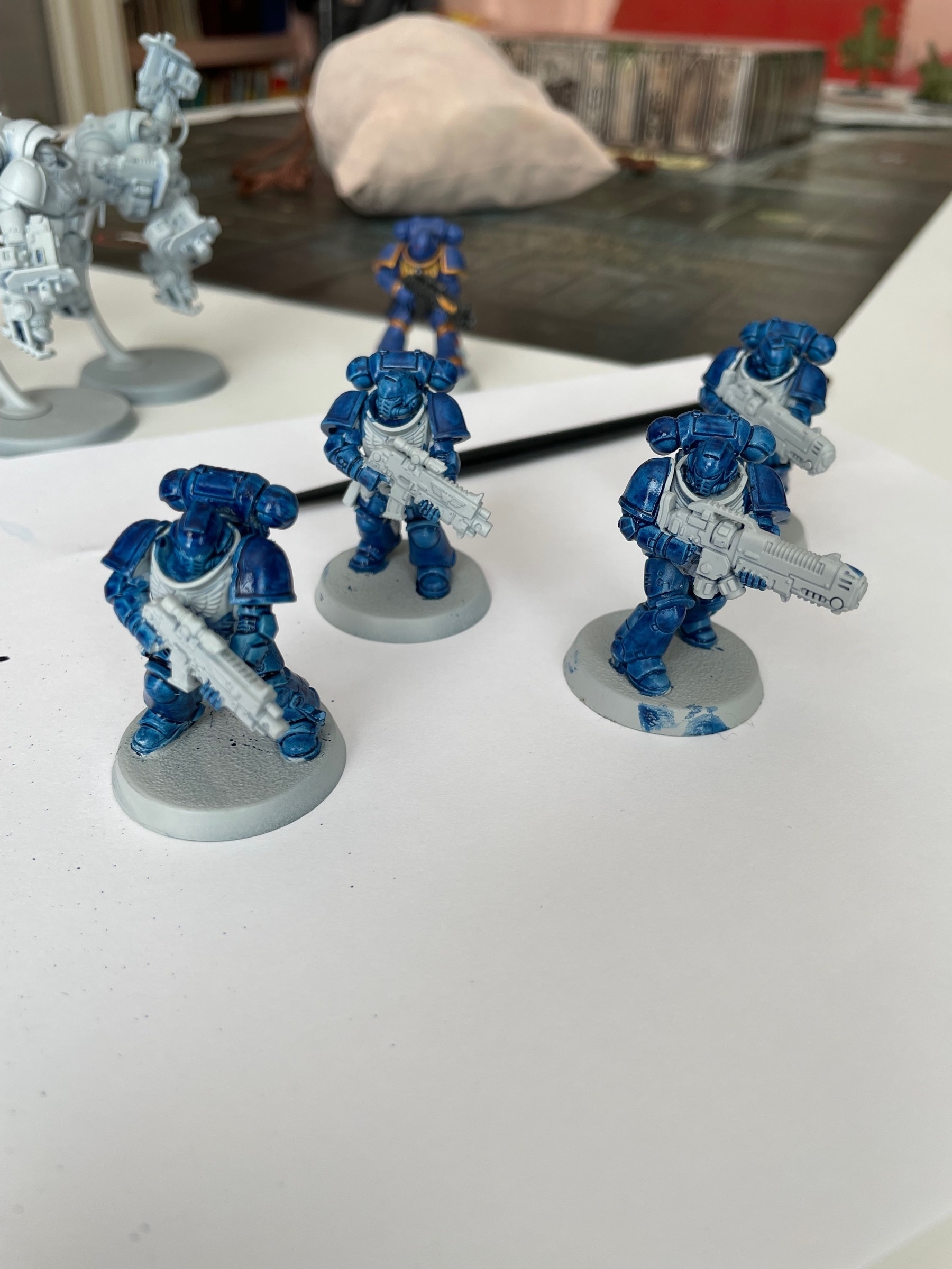 Photo of games workshop space marines mid paint