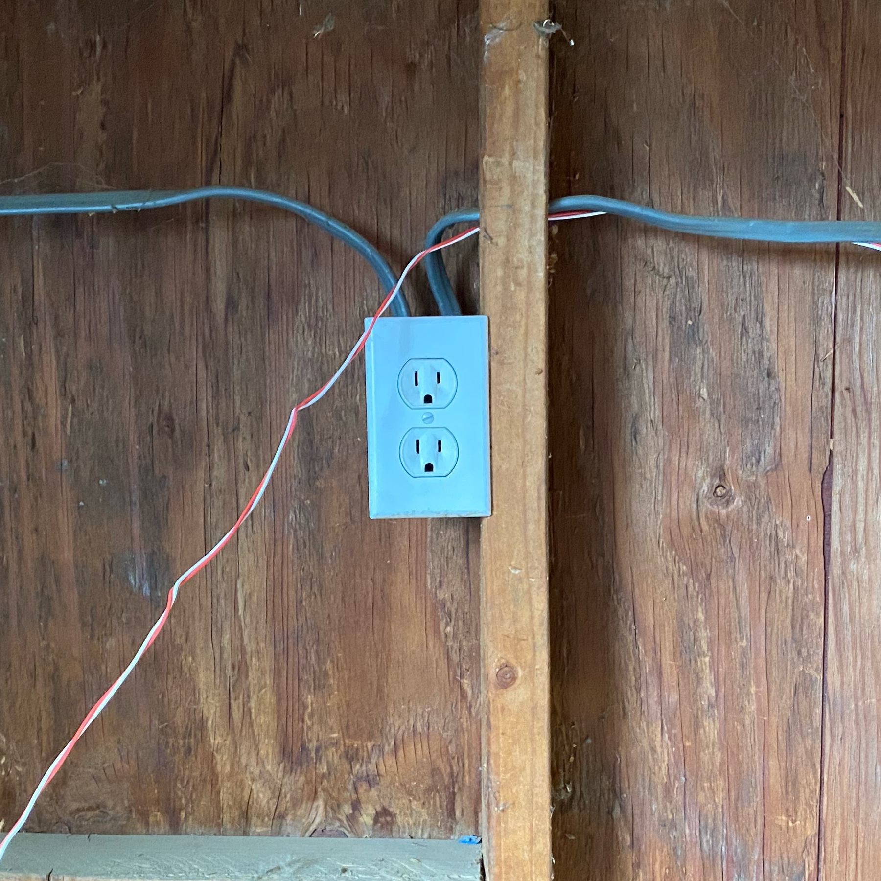 old outlet I removed.