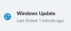 Windows Update Last ticked: 1 minute ago - an English to English translation error in Windows 11