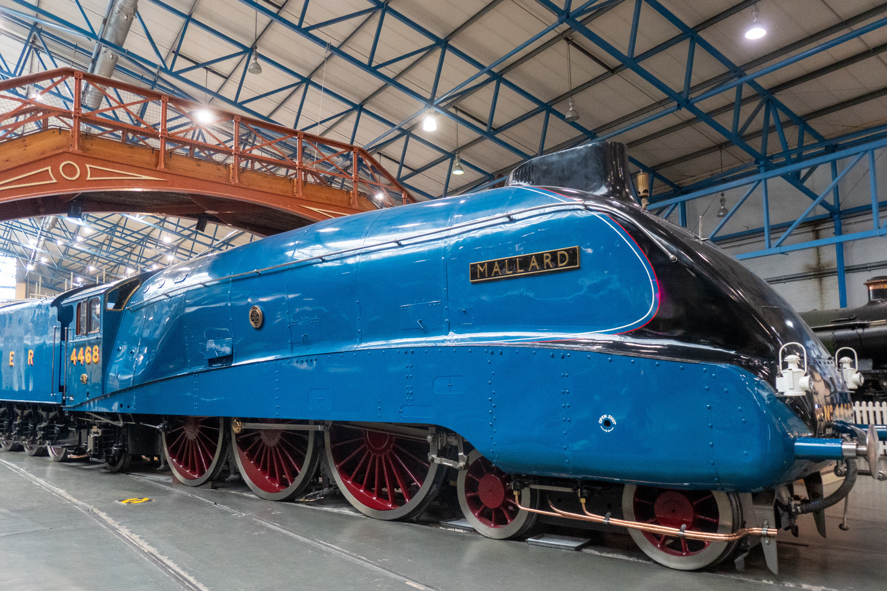 The Mallard - a blue steam locomotive built in 1938