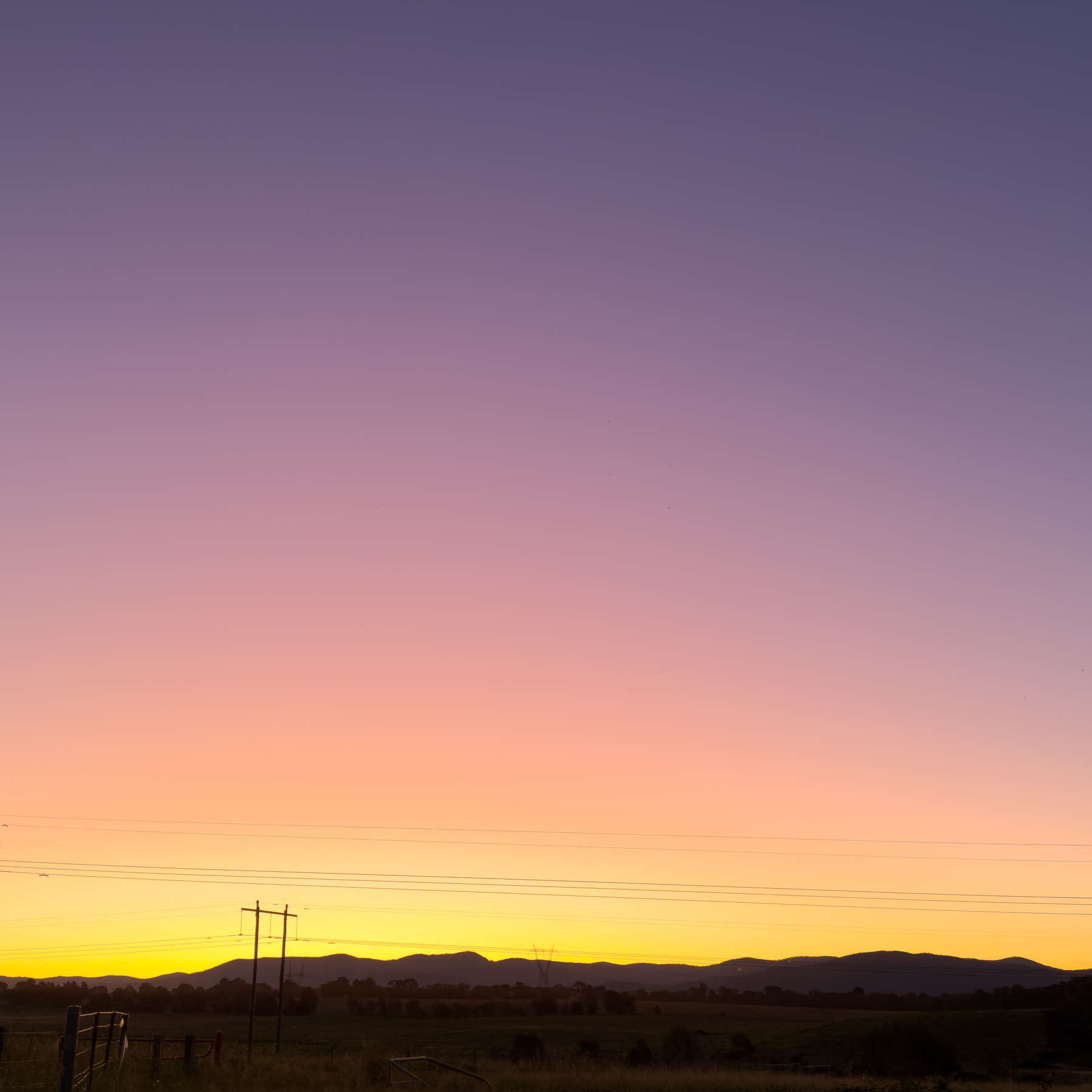 Orange and purple sunset