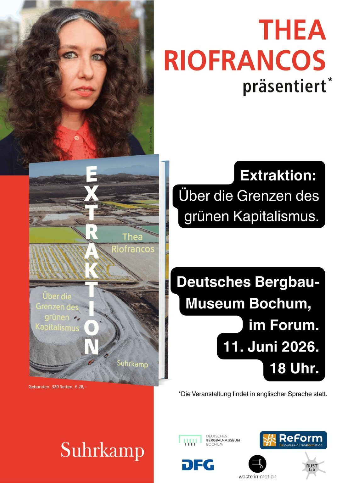 Post advertising for Thea's talk on Extraction.